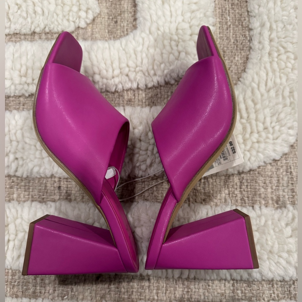 A New Day Pink Block Heels - Picture 3 of 4